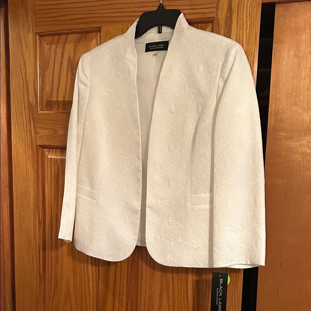 Black Label Off-White Textured Women's Blazer